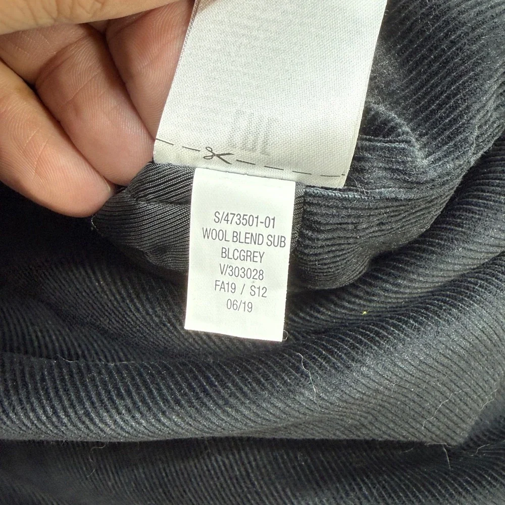 Banana Republic Wool Blend Jacket Men Large Charcoal Grey Mario Bellucci Italian